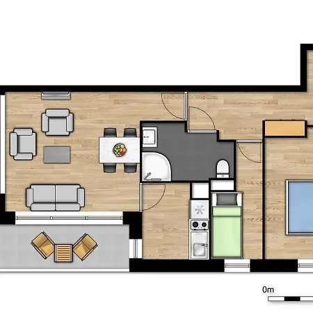 Dom wakacyjny Deluxe For 4 People With 2 Bedrooms And Balcony Boulogne-sur-Mer